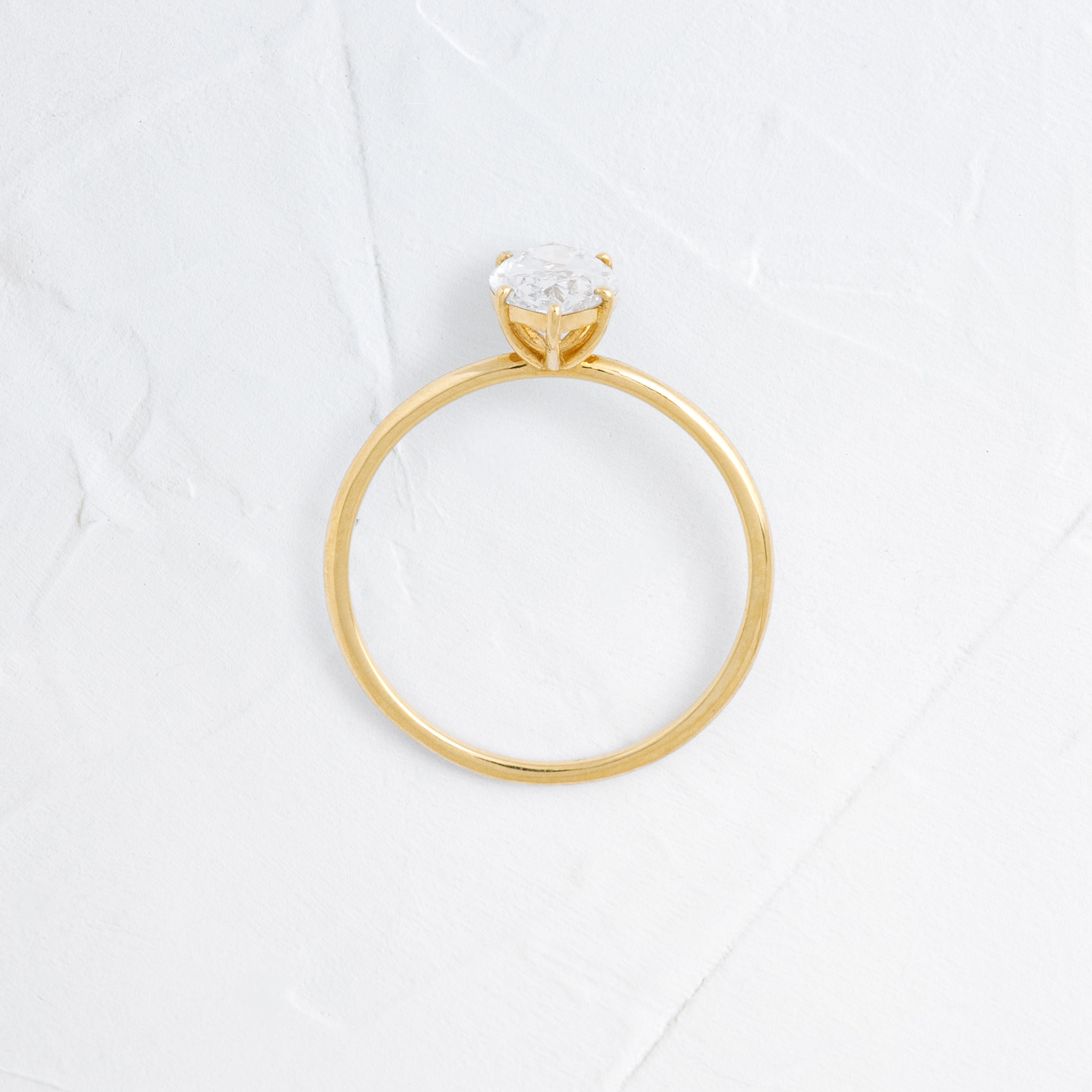 Solitaire-Oval Lab Grown Diamond Engagement Ring