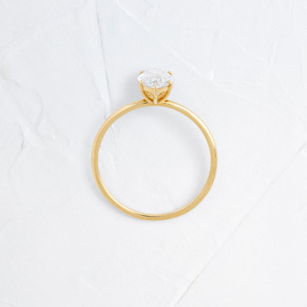 Solitaire-Marquise Lab Grown Diamond Engagement Ring - Solitaire-Oval Lab Grown Diamond Engagement Ring