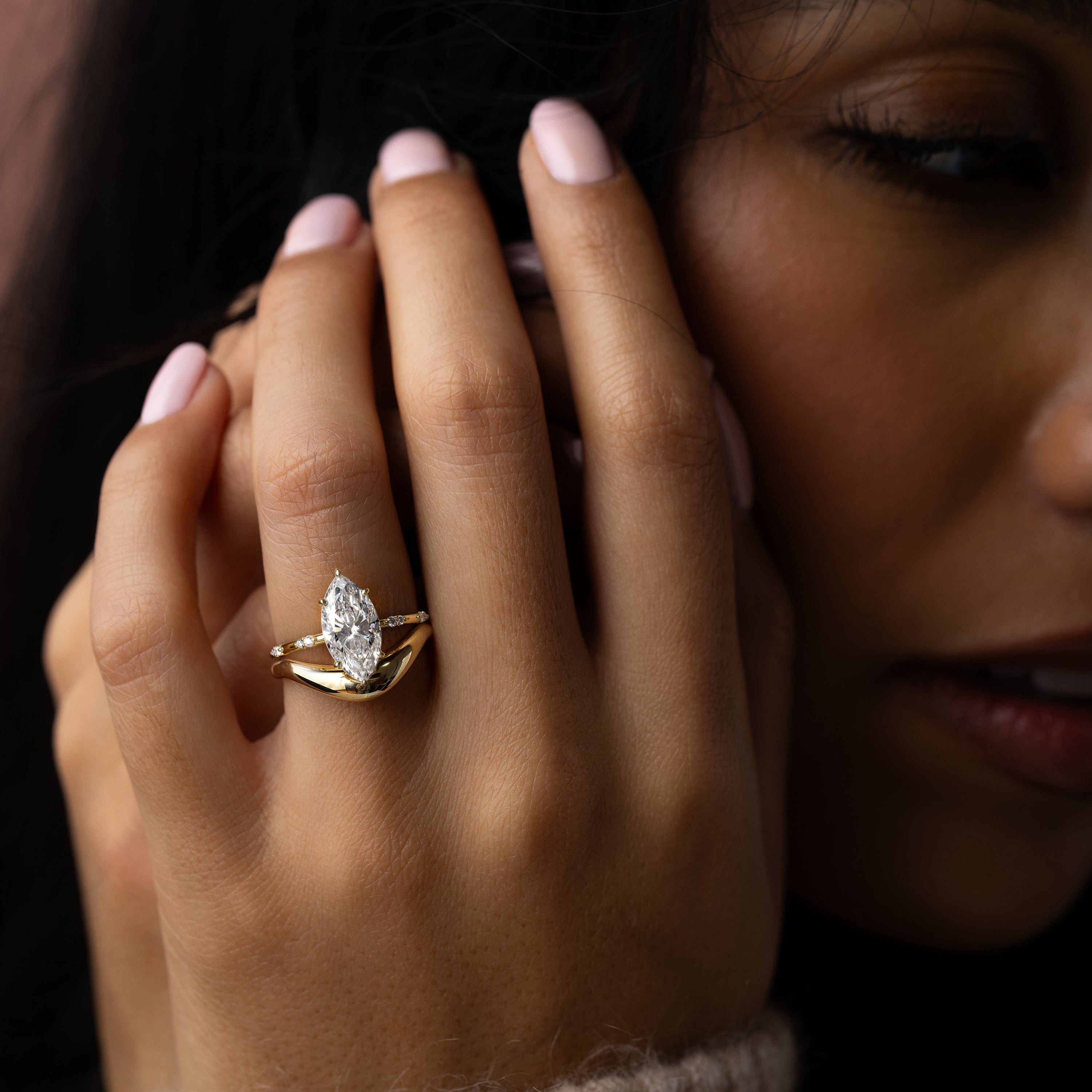 Solitaire-Oval Lab Grown Diamond Engagement Ring