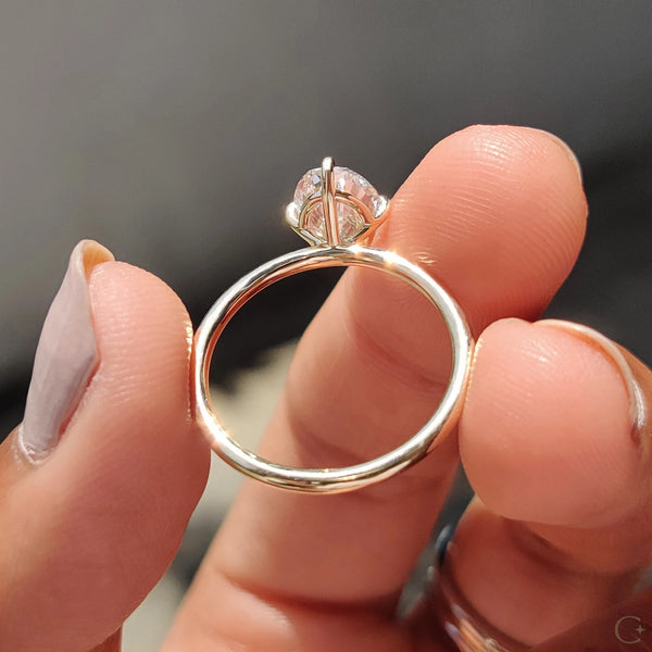1.50 CT Oval Solitaire & Compass Prong Style Lab Grown Diamond Engagement Ring - 2copy 1f1e5dcd 1b39 4f3b 8b41 0d6240107850