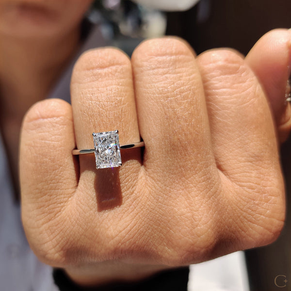 1.50 CT Radiant Solitaire & Tulip Style Lab Grown Diamond Engagement Ring - 2copy 2e4399c4 2212 49ce bddf 1062da908fdf