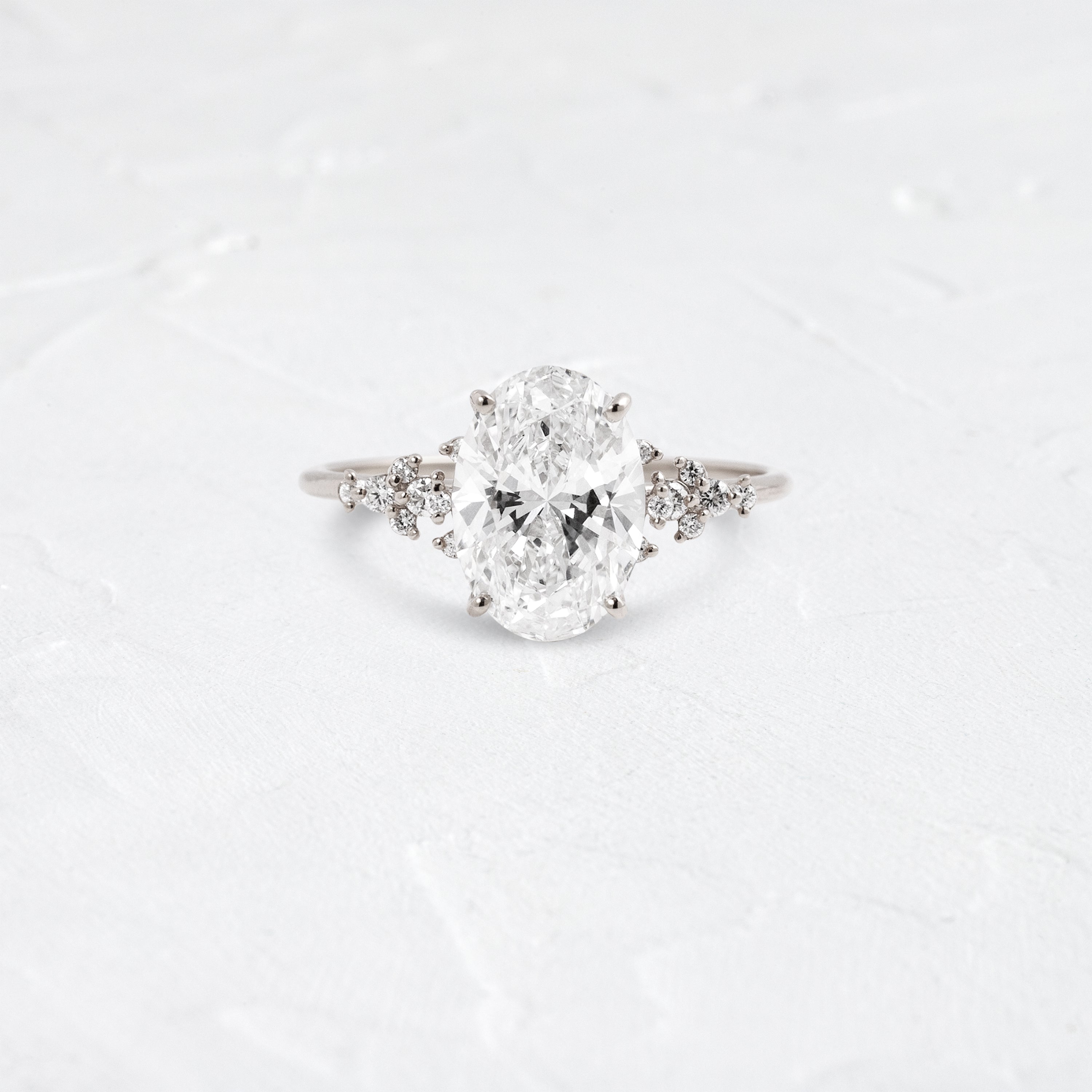 Solitaire-Oval Lab Grown Diamond Engagement Ring