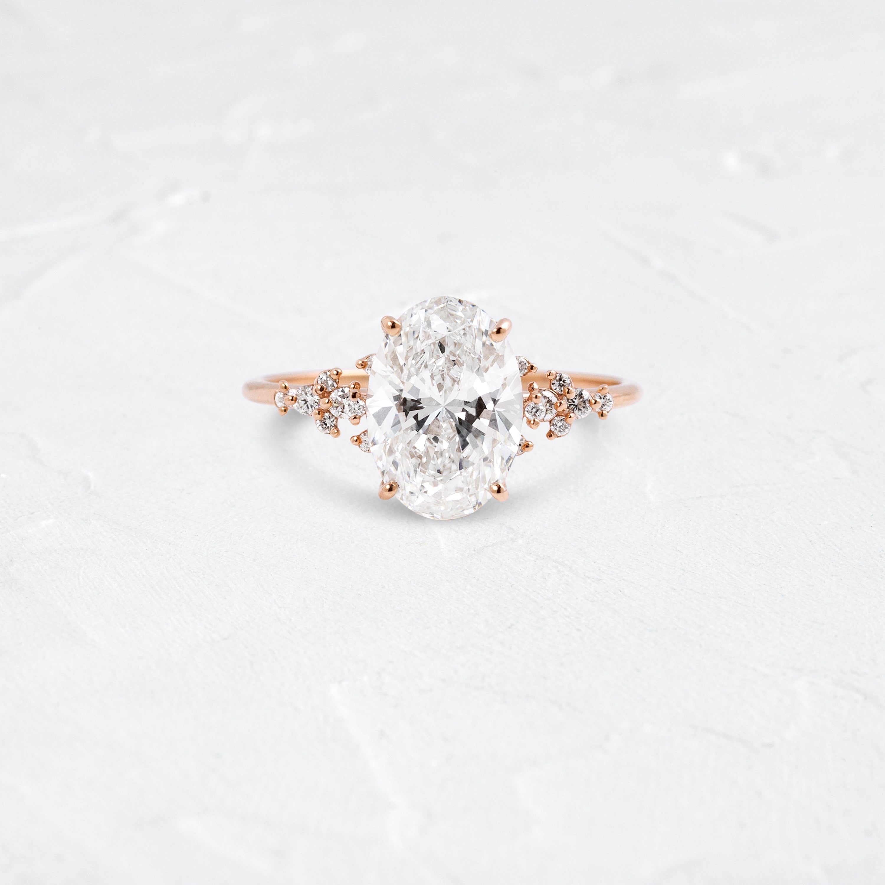Solitaire-Oval Lab Grown Diamond Engagement Ring