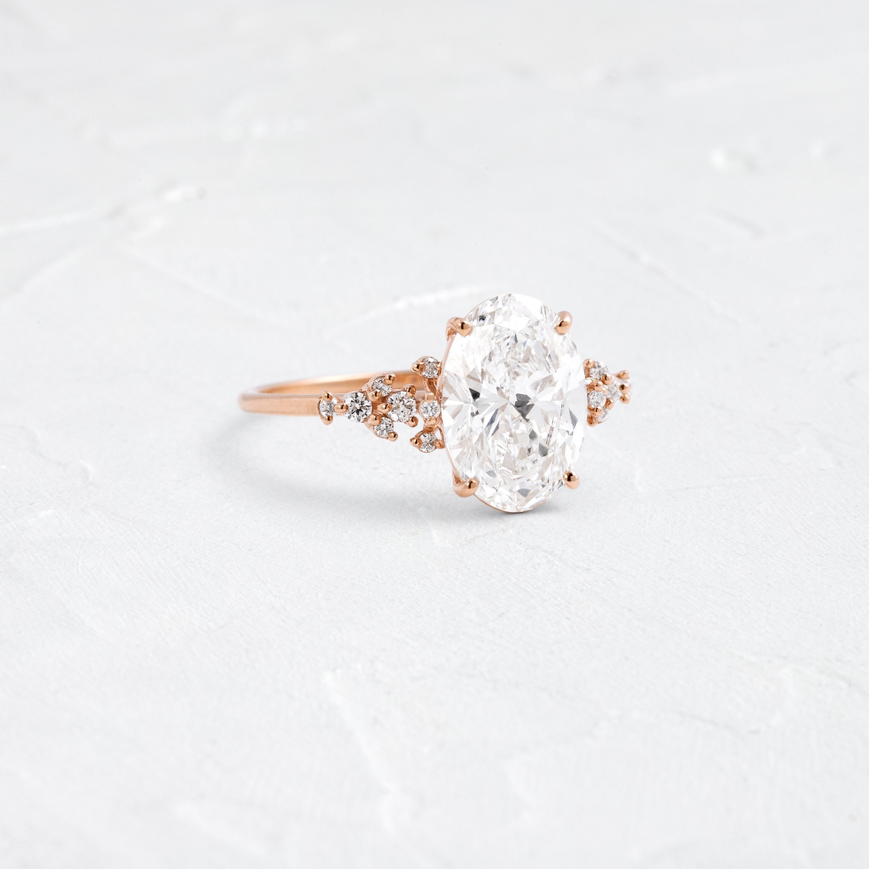 Solitaire-Oval Lab Grown Diamond Engagement Ring