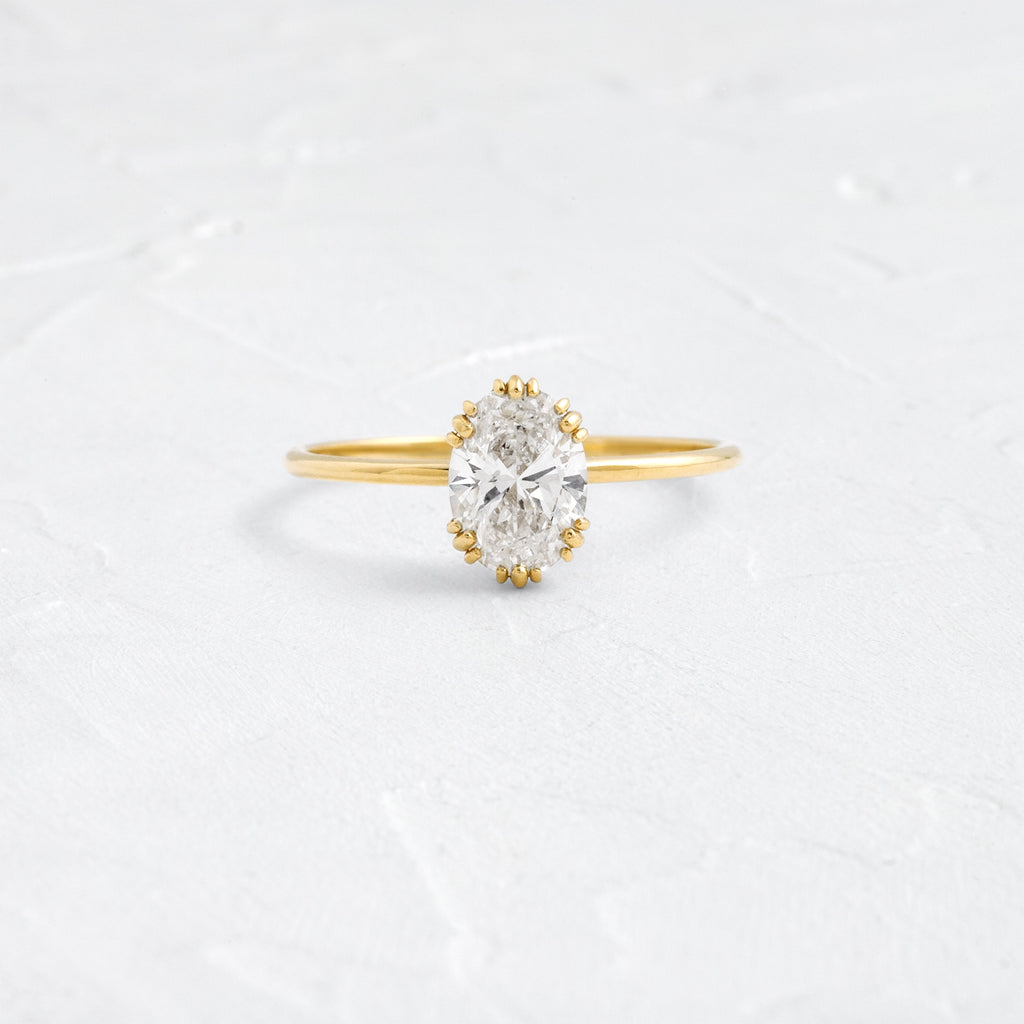 Solitaire-Oval Lab Grown Diamond Engagement Ring