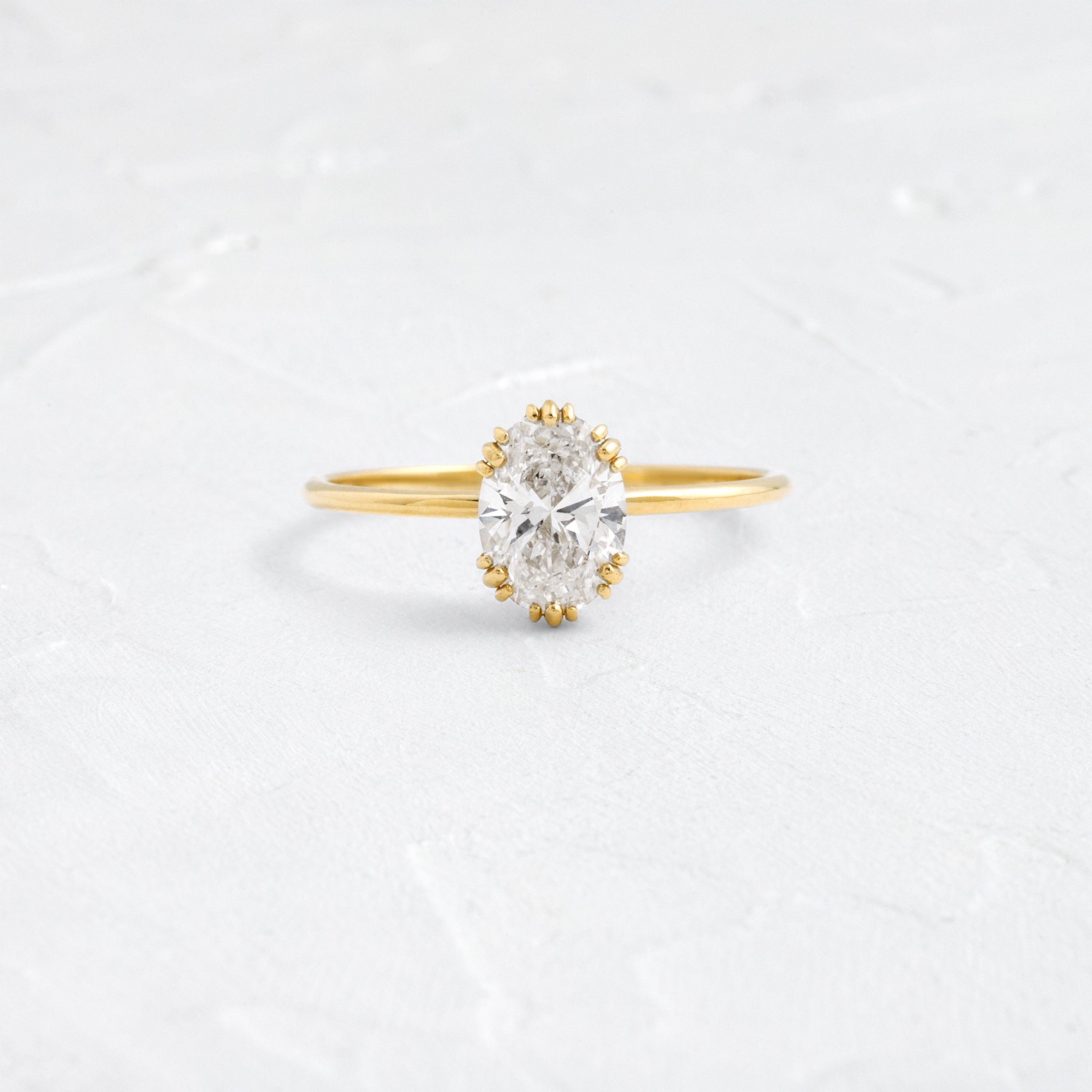 Solitaire-Oval Lab Grown Diamond Engagement Ring