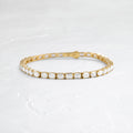 Solitaire Bezel-1.0 CT Oval Lab Grown Diamond Bracelets