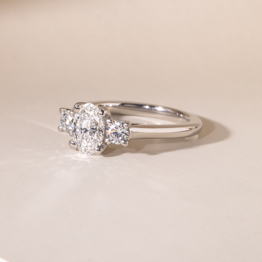 Solitaire-Oval Lab Grown Diamond Engagement Ring