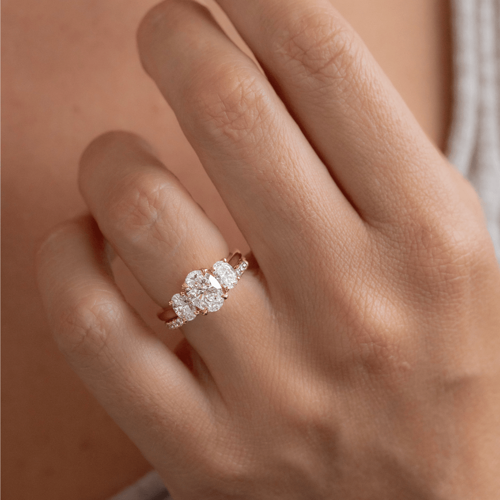 Solitaire-Oval Lab Grown Diamond Engagement Ring