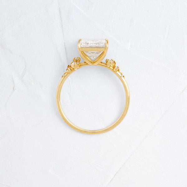 Cluster-Princess Lab Grown Diamond Engagement Ring - Solitaire-Oval Lab Grown Diamond Engagement Ring