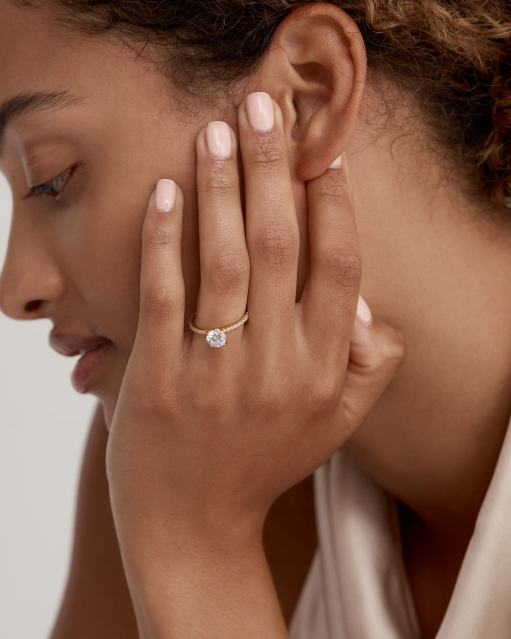 Solitaire-Oval Lab Grown Diamond Engagement Ring