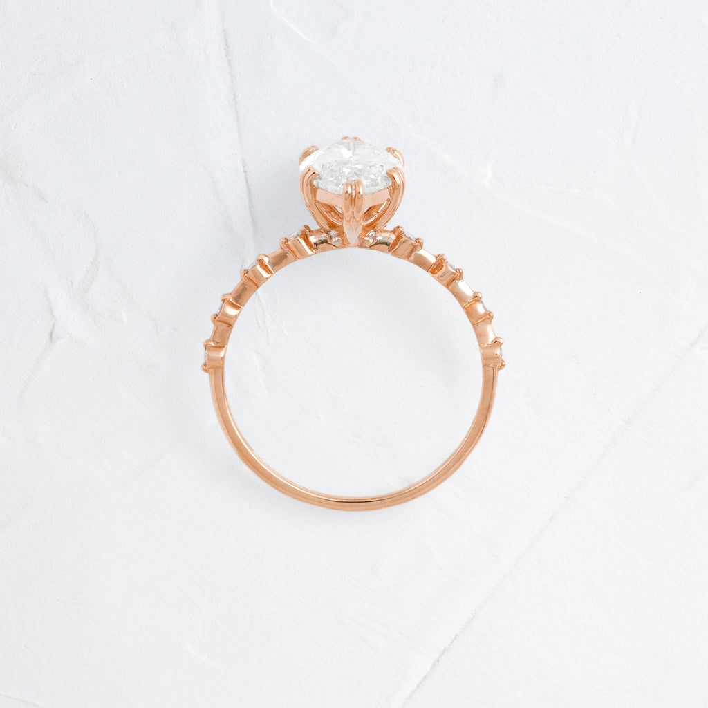 Solitaire-Oval Lab Grown Diamond Engagement Ring