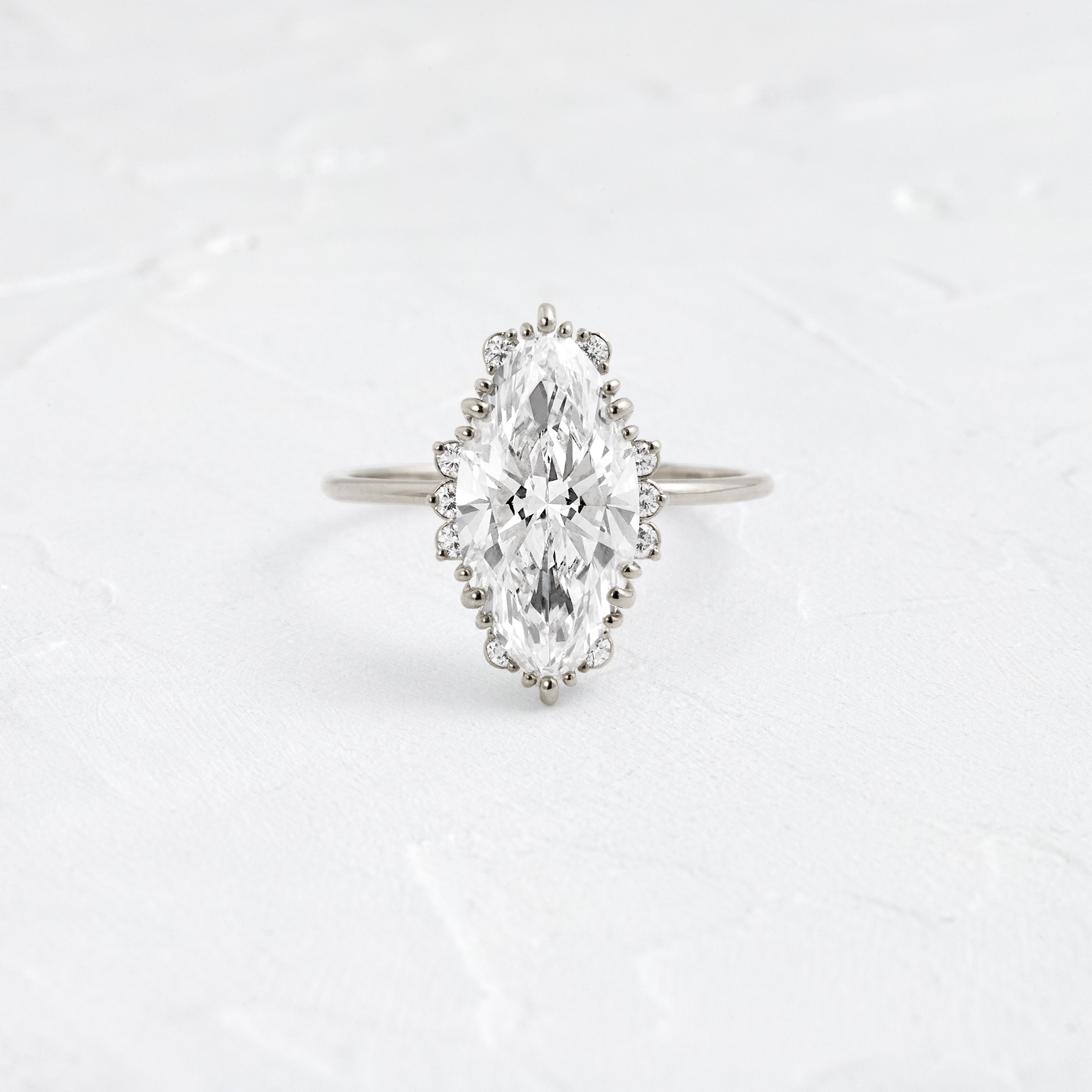 Solitaire-Oval Lab Grown Diamond Engagement Ring