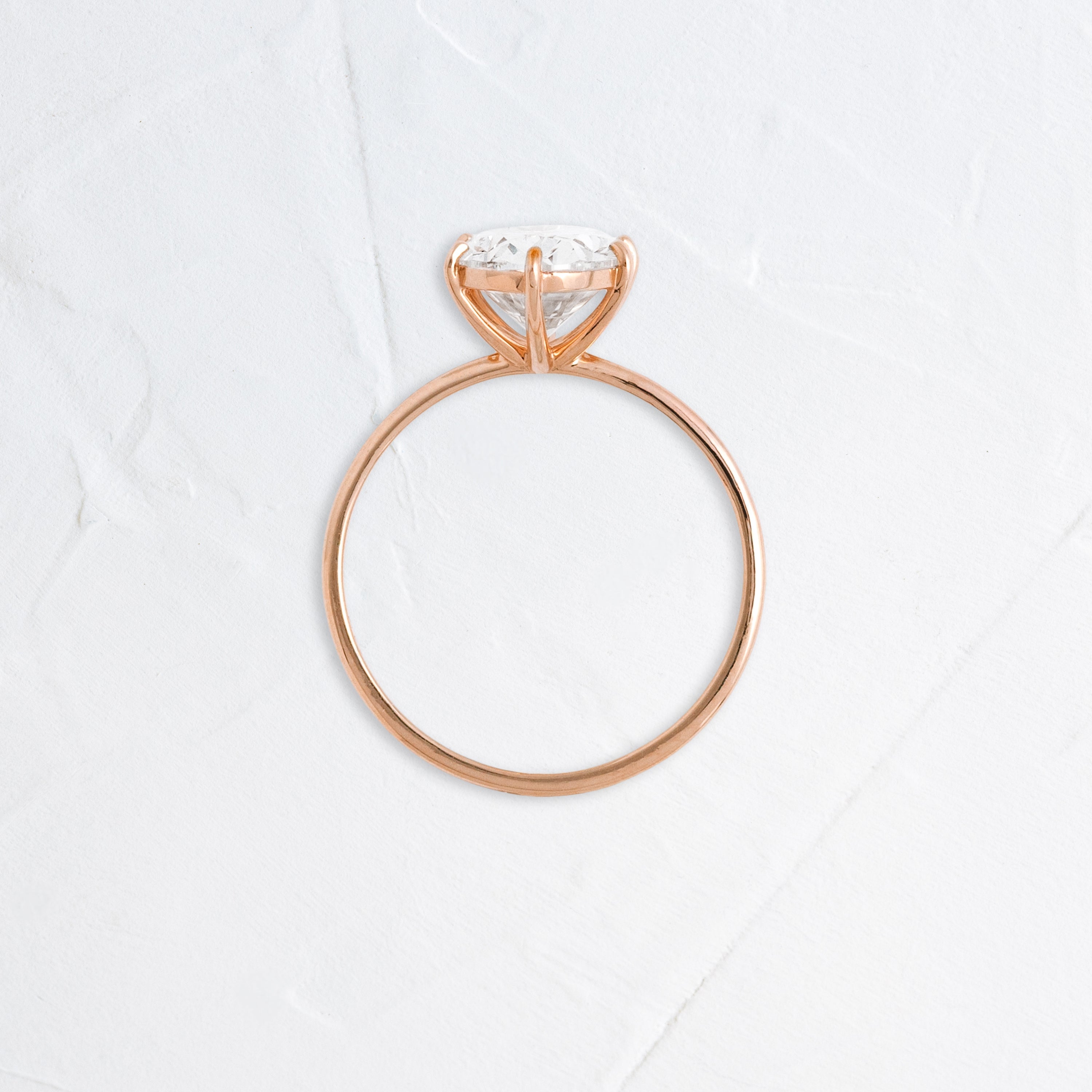 Solitaire-Oval Lab Grown Diamond Engagement Ring