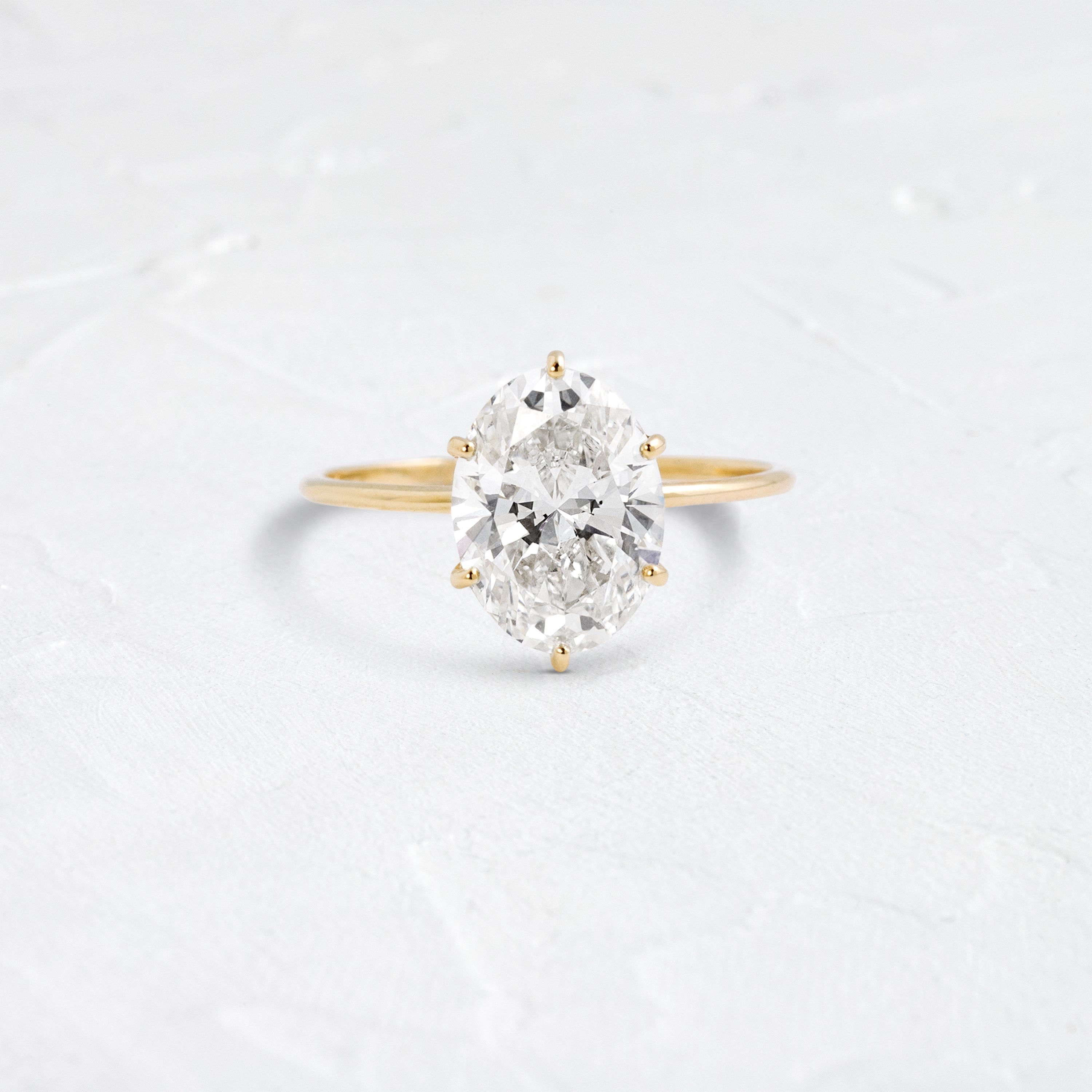 Solitaire-Oval Lab Grown Diamond Engagement Ring