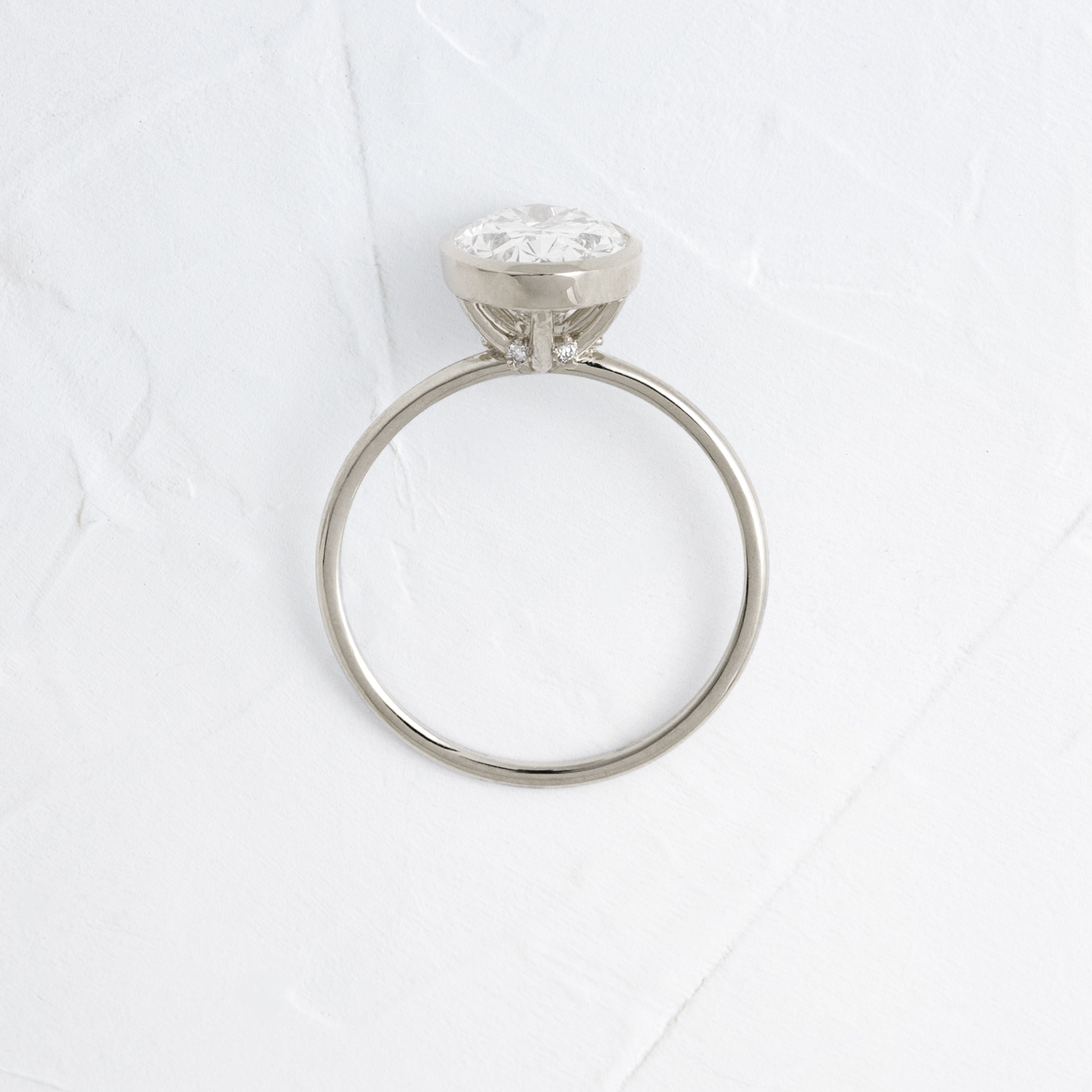 Solitaire-Oval Lab Grown Diamond Engagement Ring