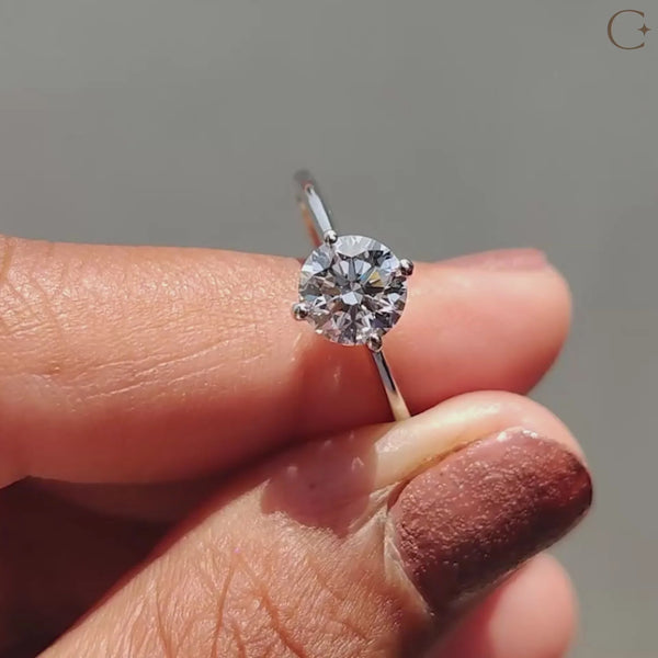 1.0 CT Round Solitaire Style Lab Grown Diamond Engagement Ring - 62bd618b95f64b72ab89f5ca0372e6cb.thumbnail.0000000000