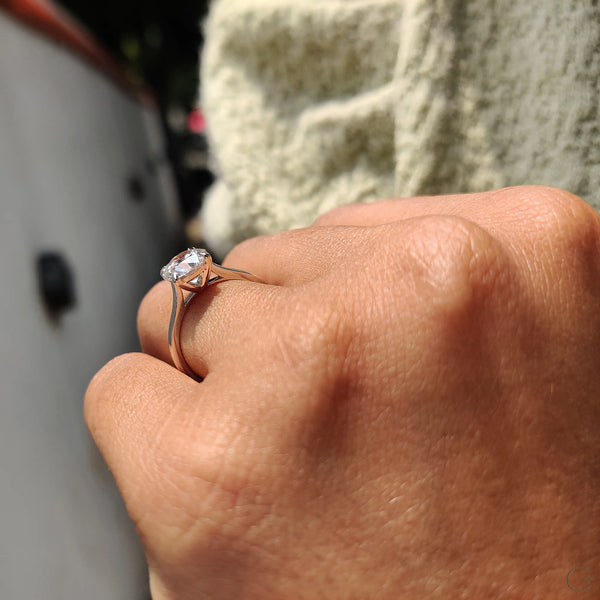 2.0 CT Round Solitaire & Cathedral Style Lab Grown Diamond Engagement Ring - 6copy 95f2607e 913b 4198 90b4 aff4b4b3d09b