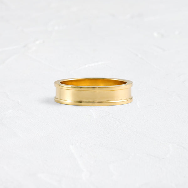 Classic Flat Court- Men's Wedding Band - Classic- Men's Wedding Band