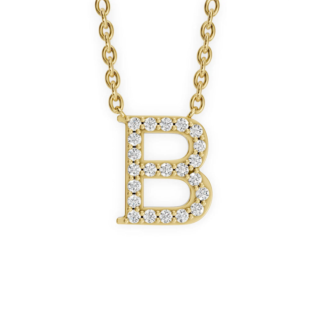 Pave Letter Pendant