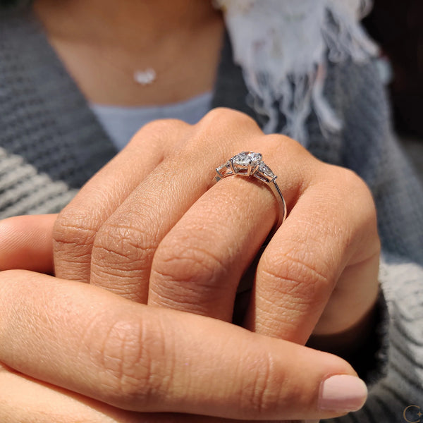 1.0 CT Oval Three Stone Style Lab Grown Diamond Engagement Ring - 7copy 980f8c6f 8463 4f30 af1f 4e9c760b4632