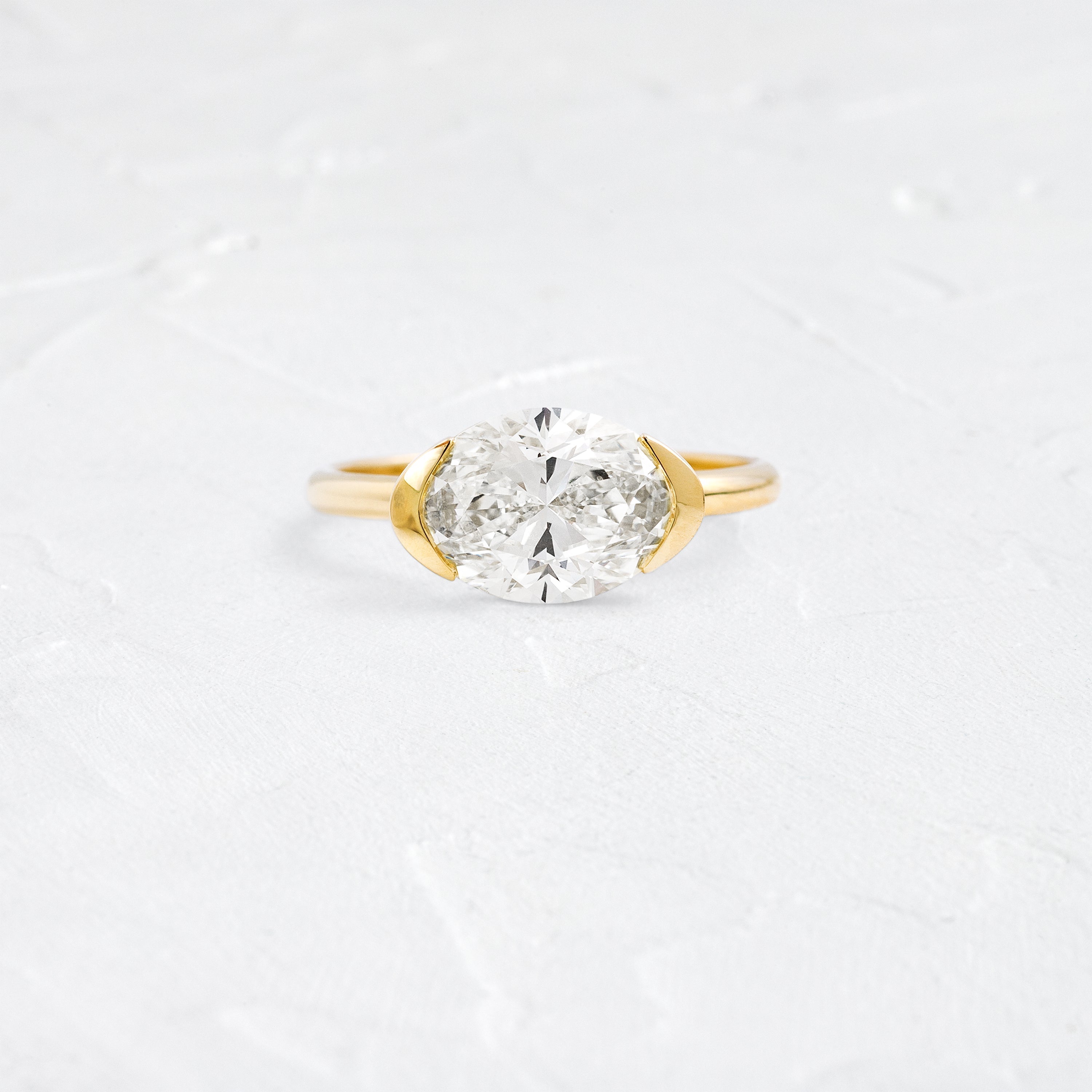 Solitaire-Oval Lab Grown Diamond Engagement Ring