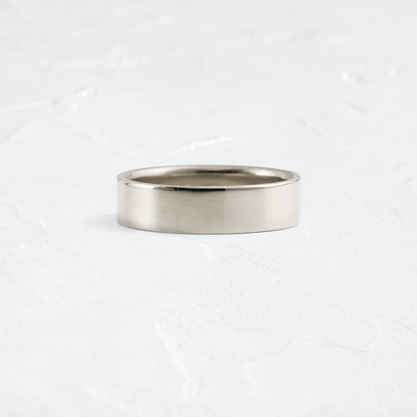 Classic Flat- Men's Wedding Band - Classic- Men's Wedding Band