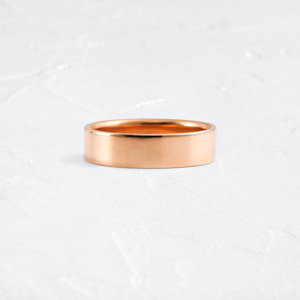 Classic Flat- Men's Wedding Band - Classic- Men's Wedding Band