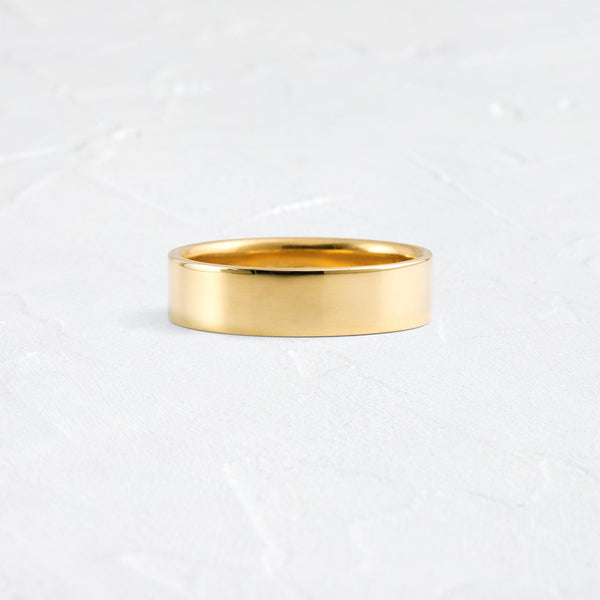 Classic Flat- Men's Wedding Band - Classic- Men's Wedding Band