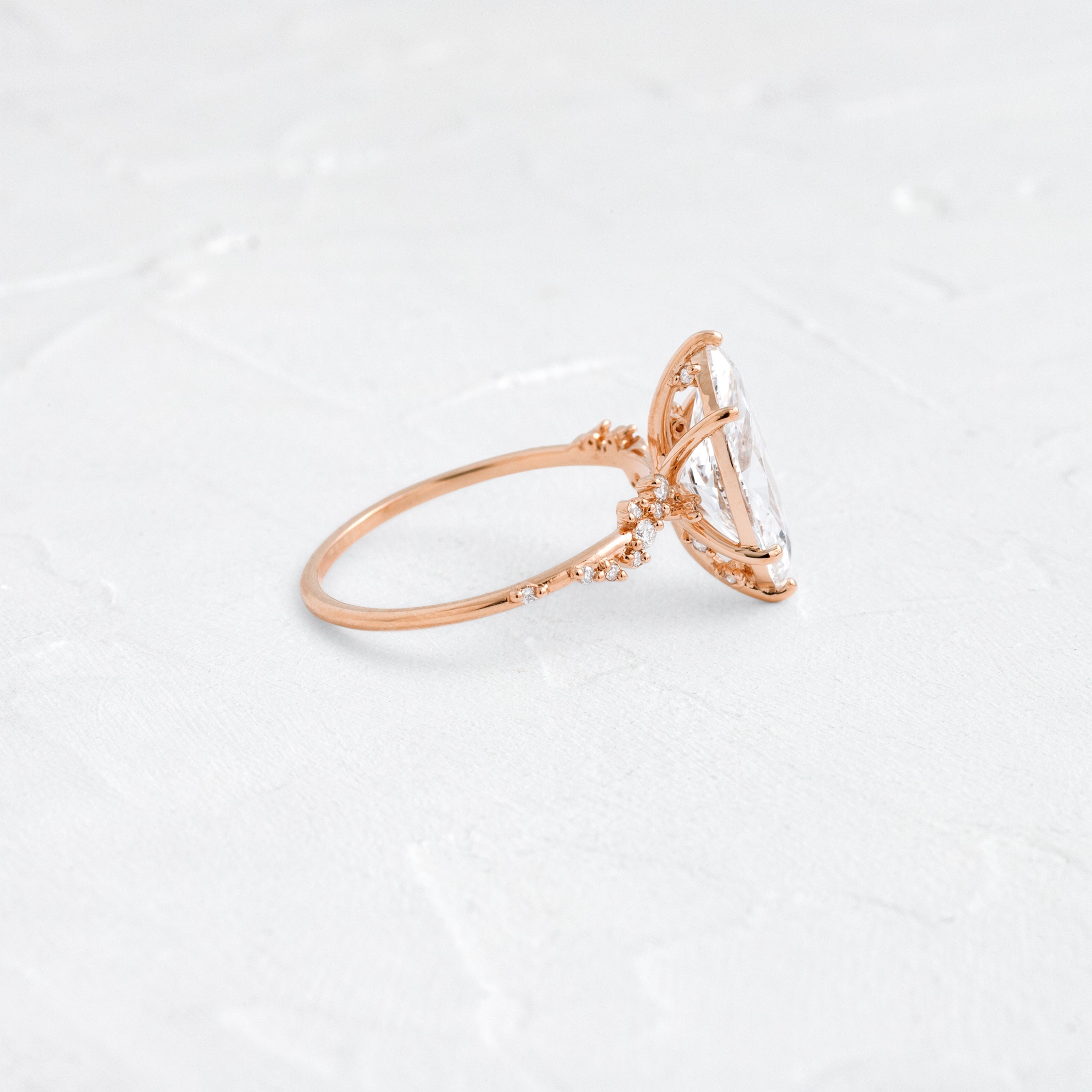 Solitaire-Oval Lab Grown Diamond Engagement Ring