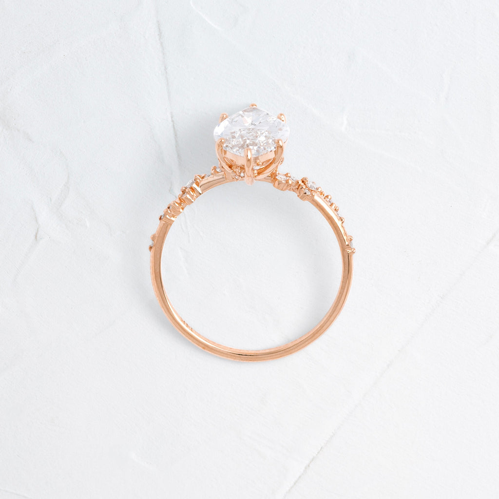 Solitaire-Oval Lab Grown Diamond Engagement Ring
