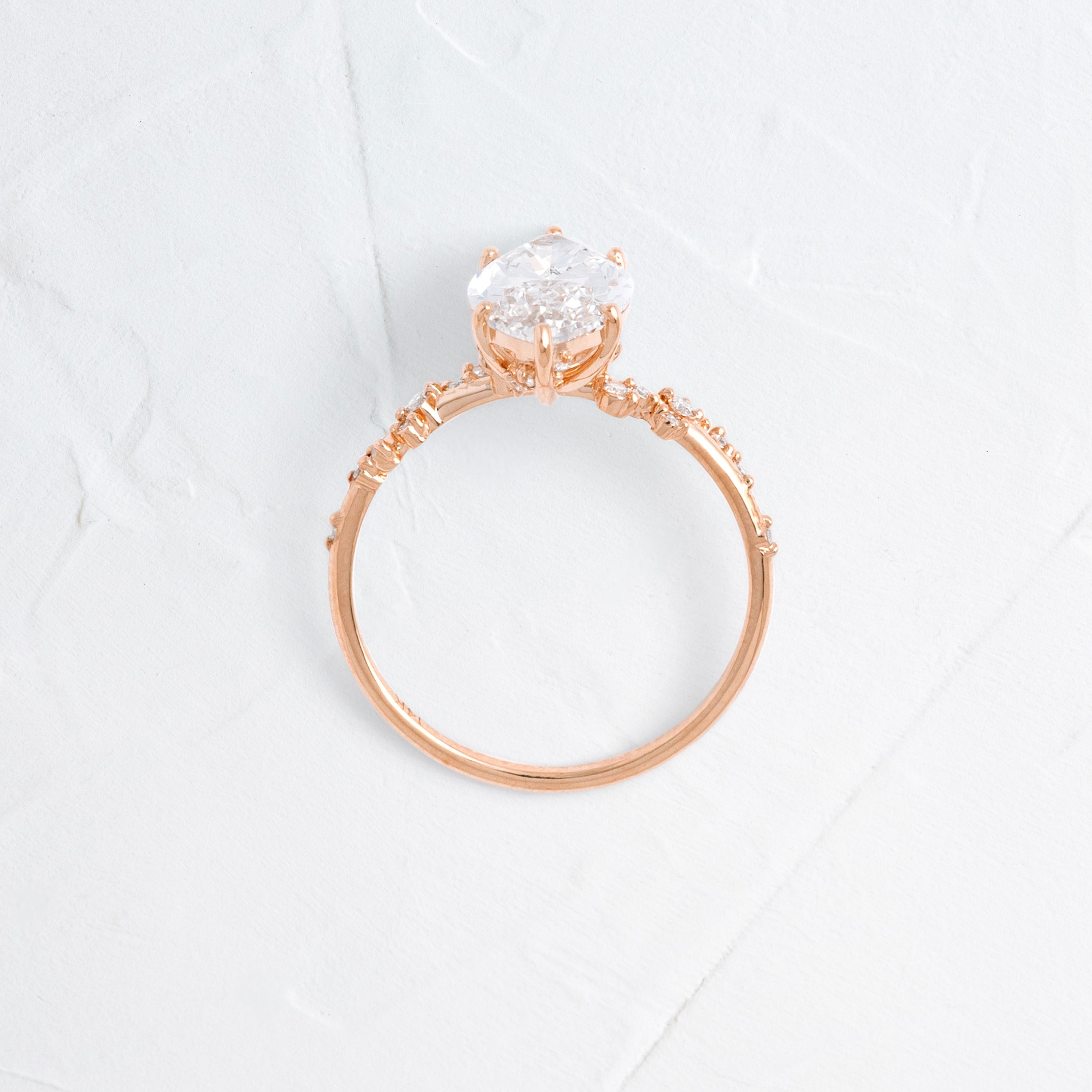 Solitaire-Oval Lab Grown Diamond Engagement Ring