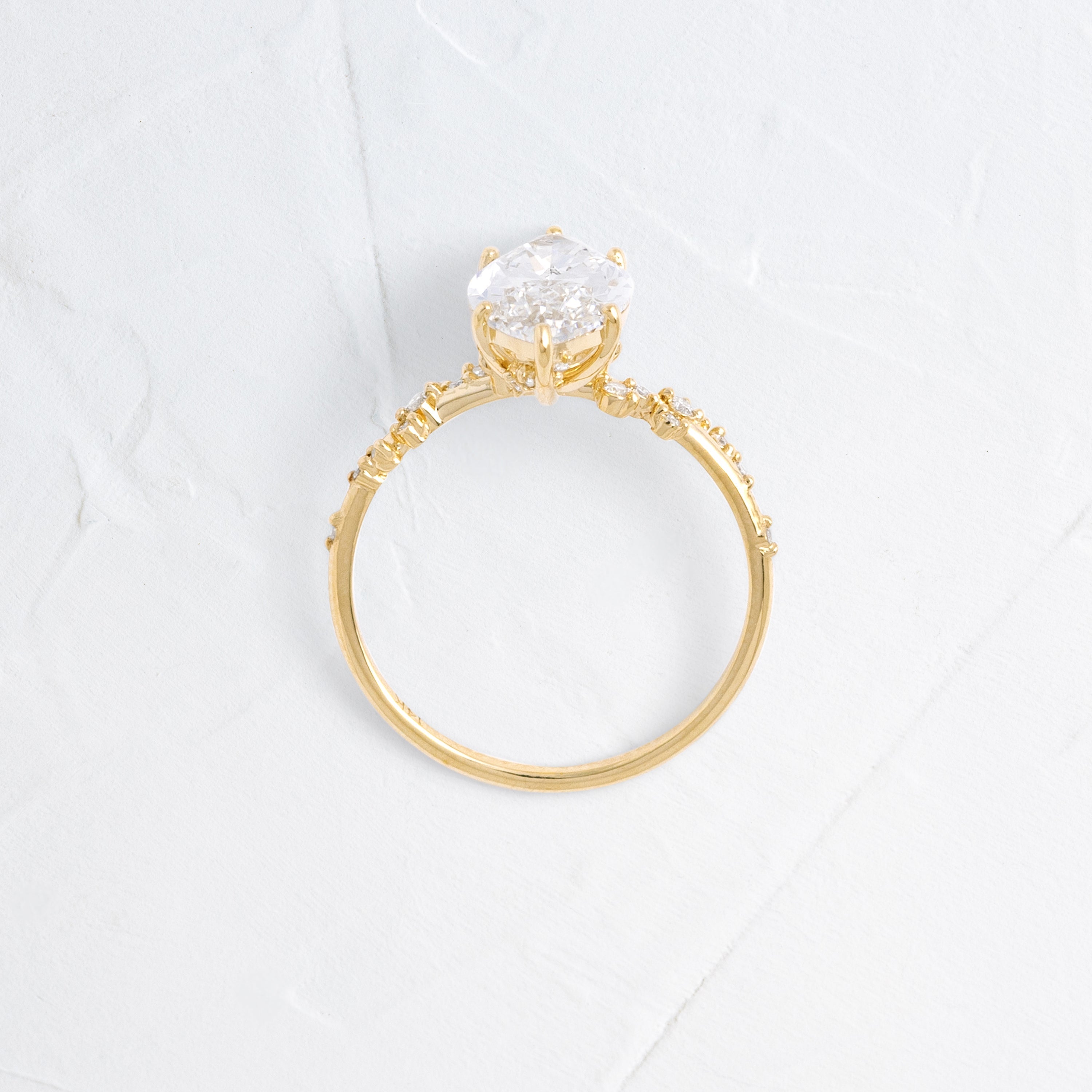Solitaire-Oval Lab Grown Diamond Engagement Ring