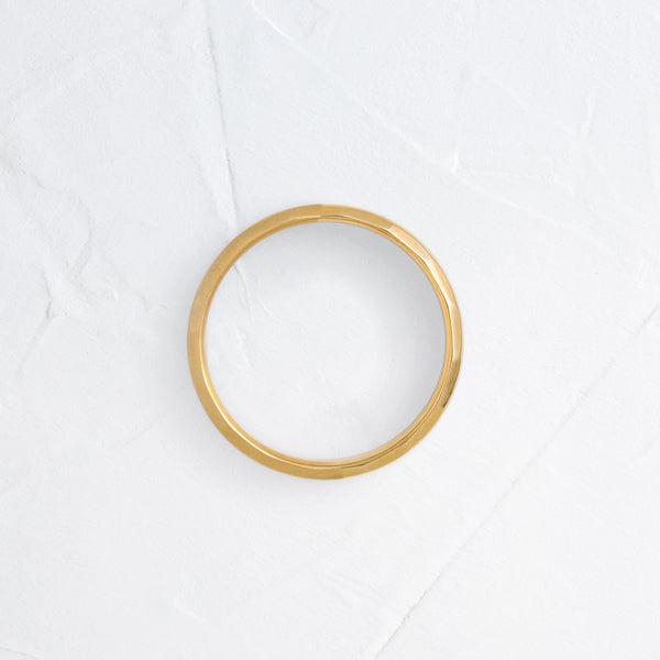Modern Facet- Men's Wedding Band - Classic- Men's Wedding Band