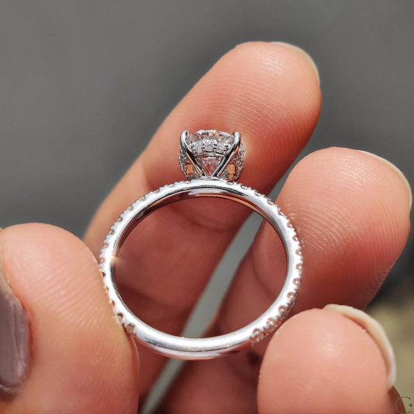 1.50 CT Round Hidden Halo & Pave Style Lab Grown Diamond Engagement Ring - 9copy 1f617548 2a2d 433f b3d7 534db2961425
