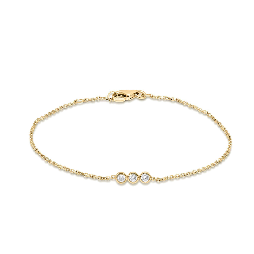 Solitaire Bezel-1.0 CT Oval Lab Grown Diamond Bracelets