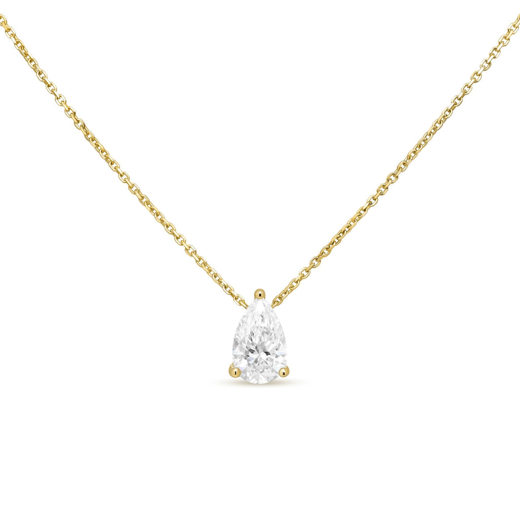 Solitaire- 1.0 CT Oval Lab Grown Diamond Necklace