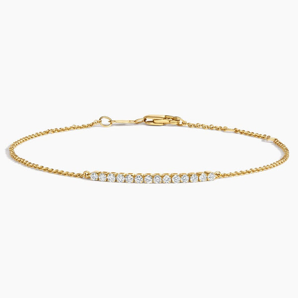 Pave- 0.25 CT Round Moissanite Bracelet - Pave- 0.25 CT Round Moissanite Bracelet