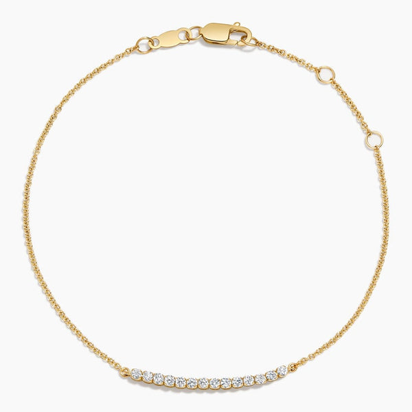 Pave- 0.25 CT Round Moissanite Bracelet - Pave- 0.25 CT Round Moissanite Bracelet