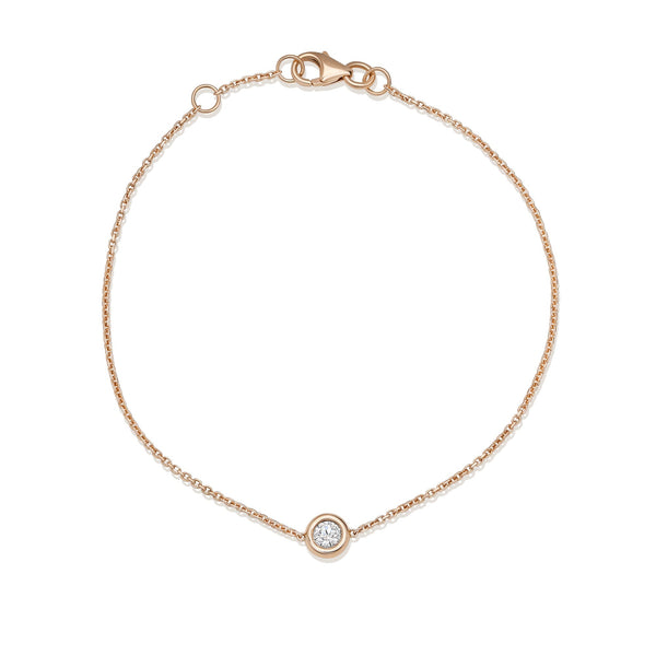Solitaire Bezel-0.10 CT Round Lab Grown Diamond Bracelets - Solitaire Bezel-1.0 CT Oval Lab Grown Diamond Bracelets