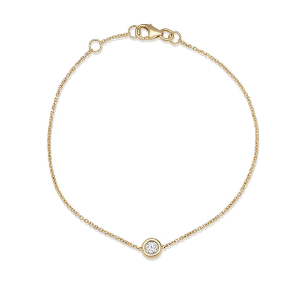 Solitaire Bezel-0.10 CT Round Lab Grown Diamond Bracelets - Solitaire Bezel-1.0 CT Oval Lab Grown Diamond Bracelets