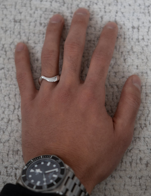 Curved Rapture- Wedding Band - Eternity- 0.50 CT Round Lab Grown Diamond Wedding Band