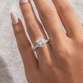 Pave-Round Lab Grown Diamond Engagement Ring