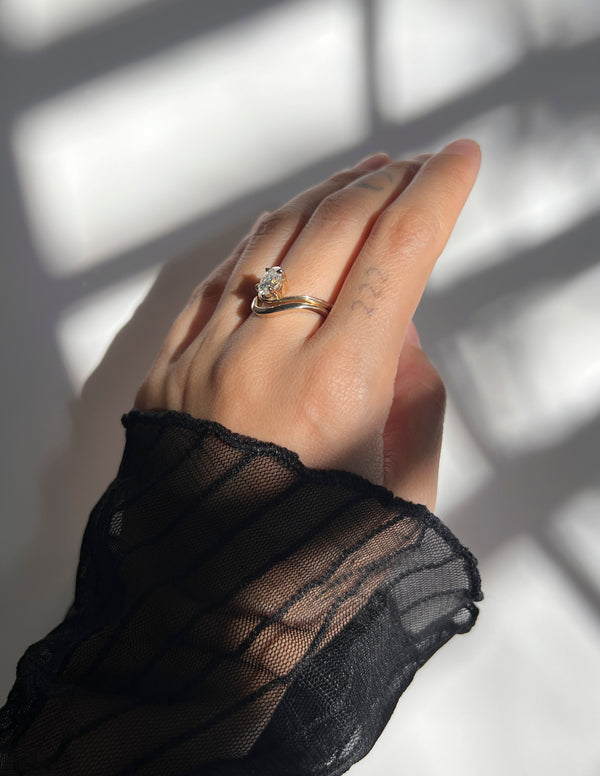 Curved Plain- Wedding Band - Eternity- 0.50 CT Round Lab Grown Diamond Wedding Band