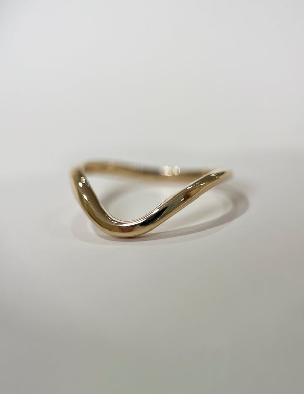 Curved Plain- Wedding Band - Eternity- 0.50 CT Round Lab Grown Diamond Wedding Band