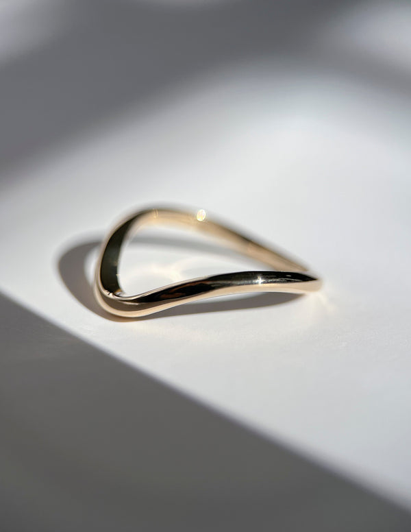 Curved Plain- Wedding Band - Eternity- 0.50 CT Round Lab Grown Diamond Wedding Band
