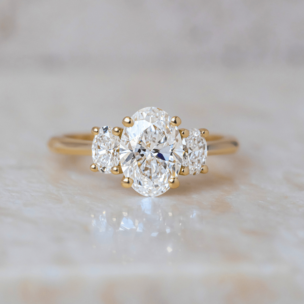 Solitaire-Oval Lab Grown Diamond Engagement Ring