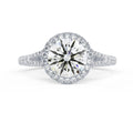 Single Halo Split Shank Setting