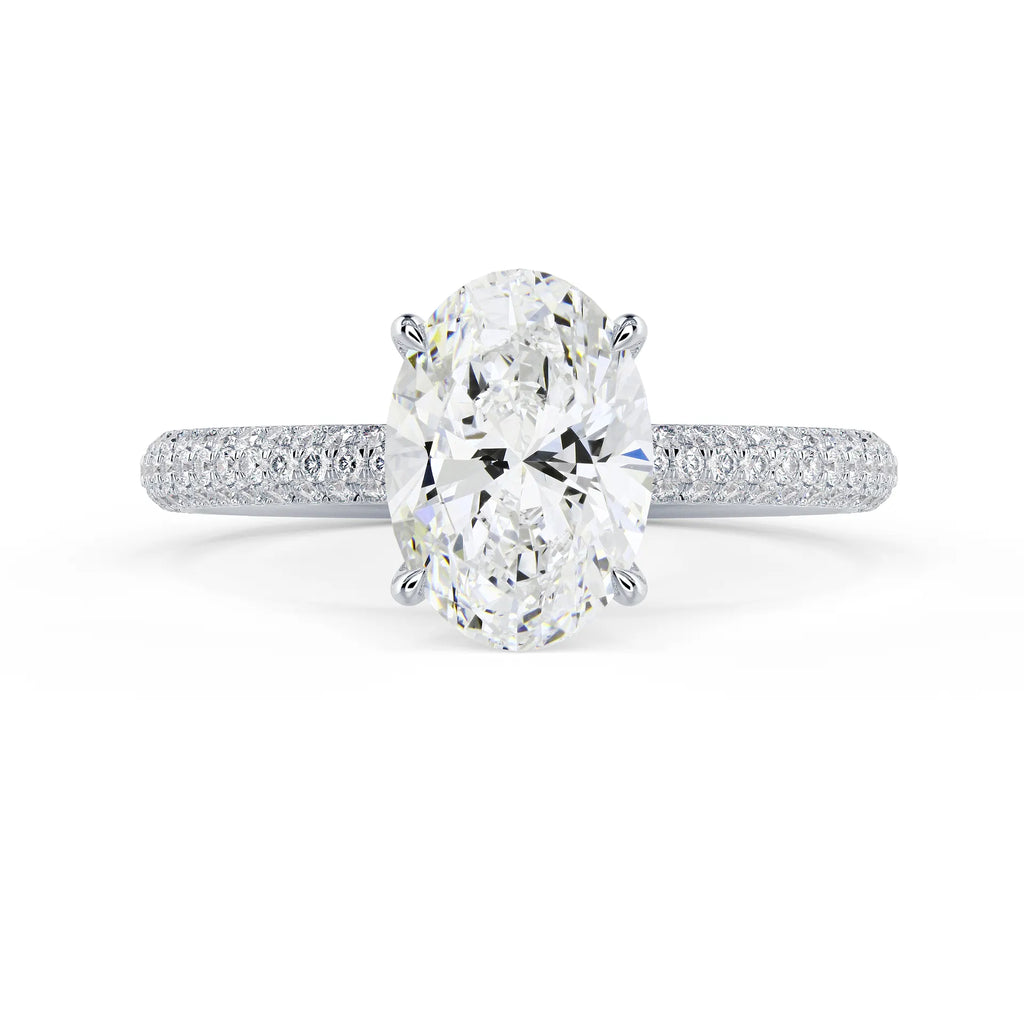 Three Sided Pave Setting