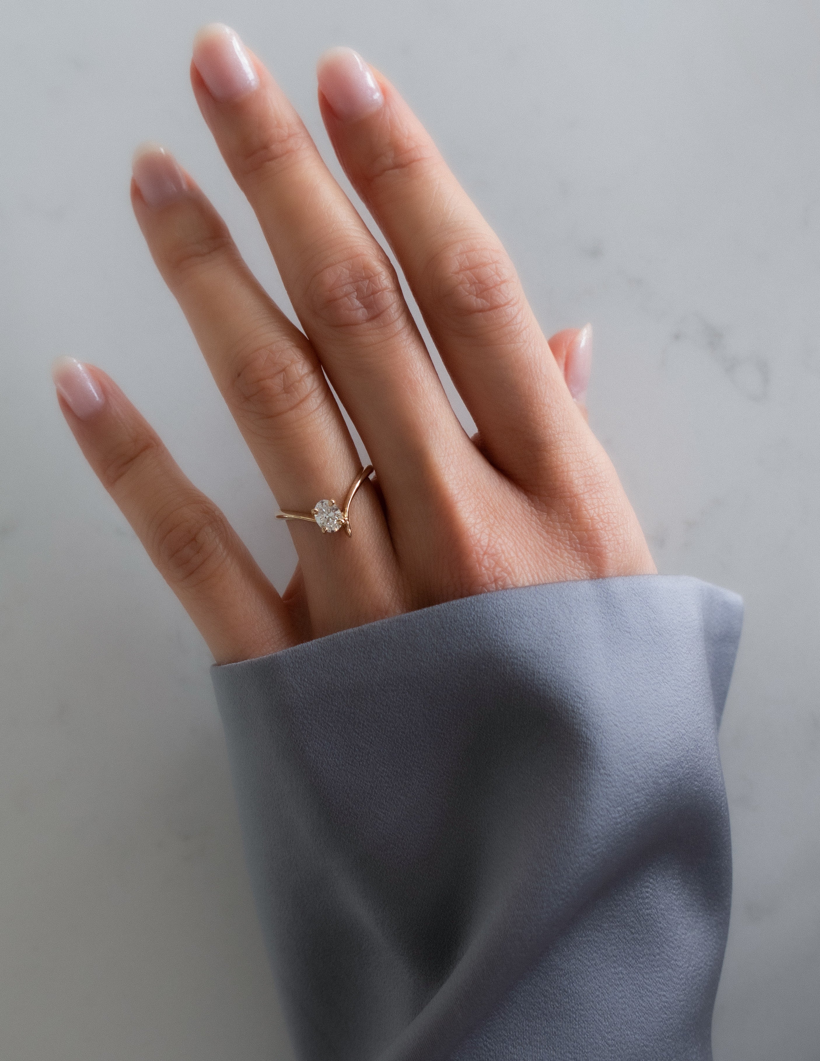 Solitaire-Oval Lab Grown Diamond Engagement Ring